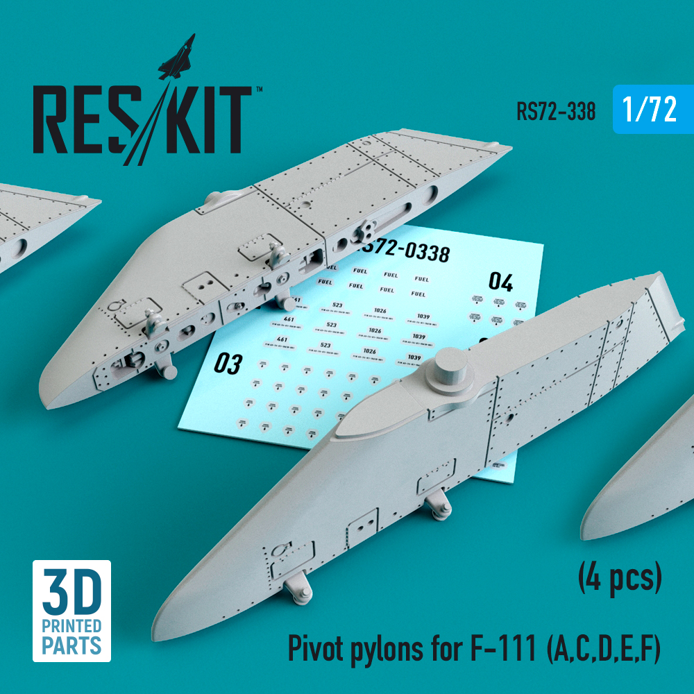 1/72 Pivot pylons for F-111 (A,C,D,E,F) (4 pcs.) 