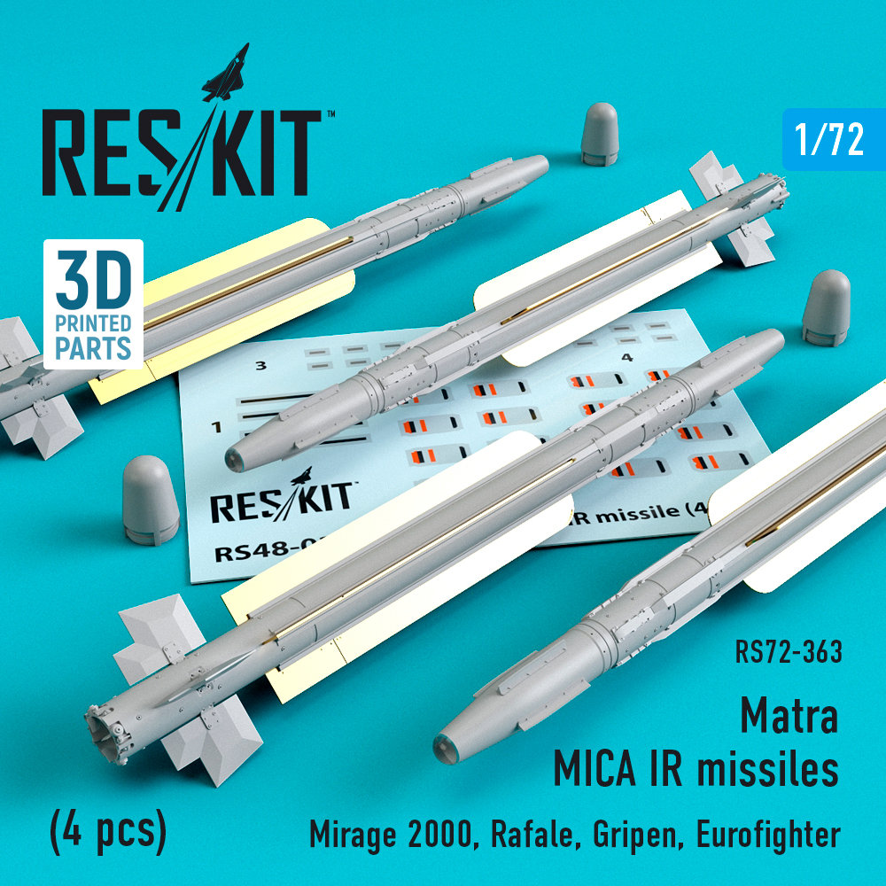 1/72 Matra MICA IR missiles (4 pcs.) 