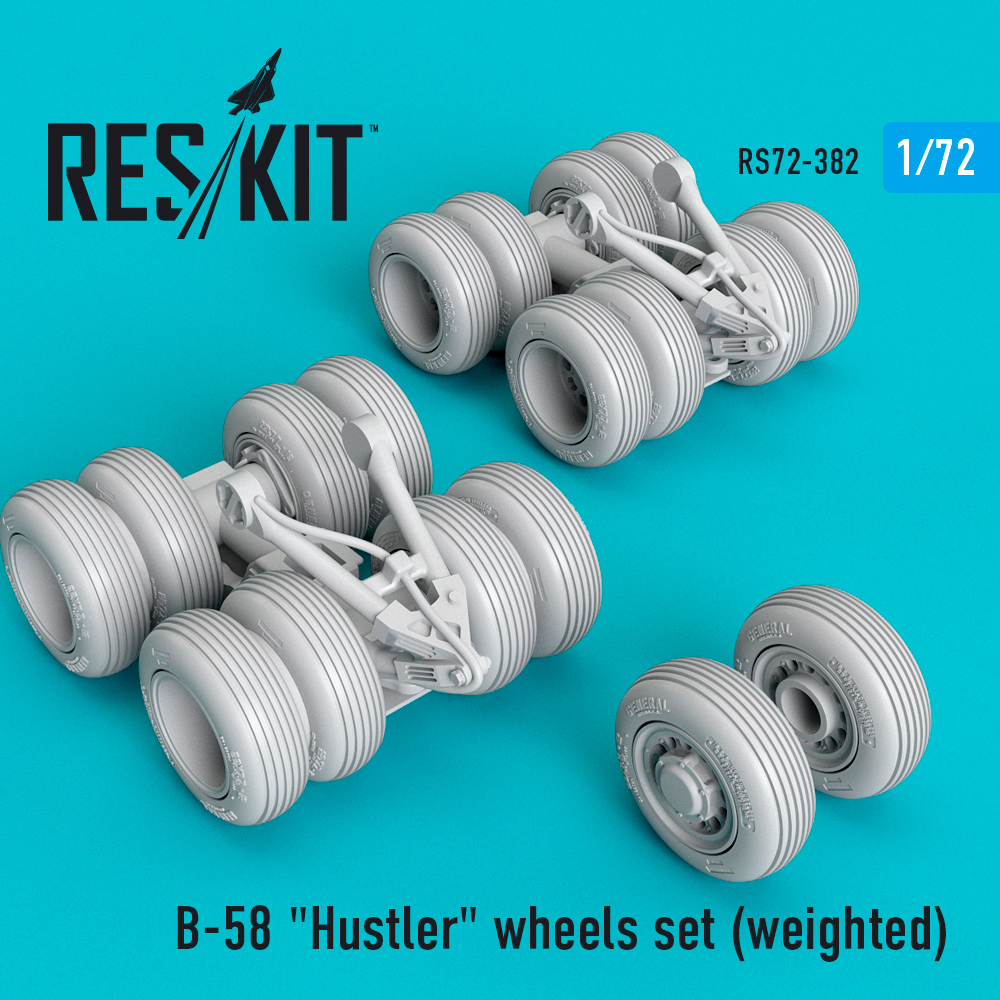 1/72 B-58 'Hustler' wheels set (weighted) 