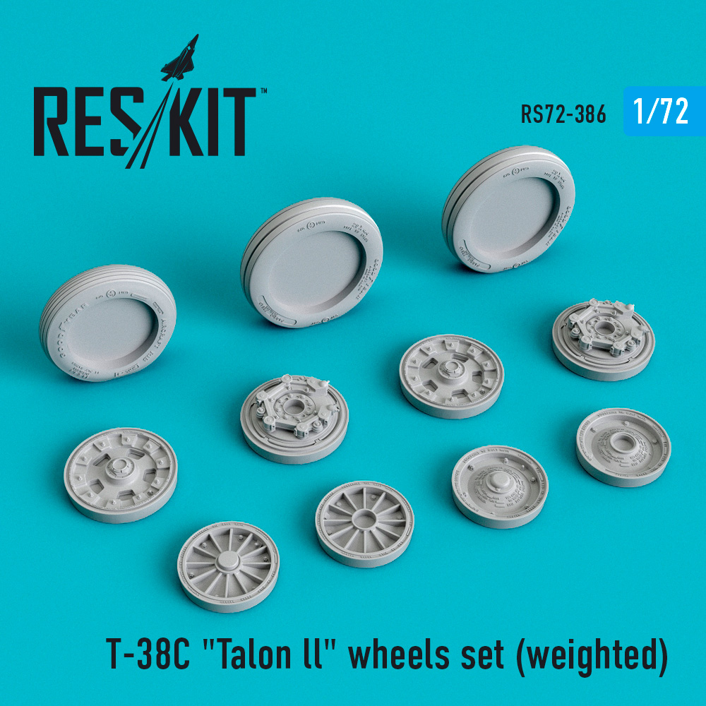 1/72 T-38C 'Talon ll' wheels set (weighted) 