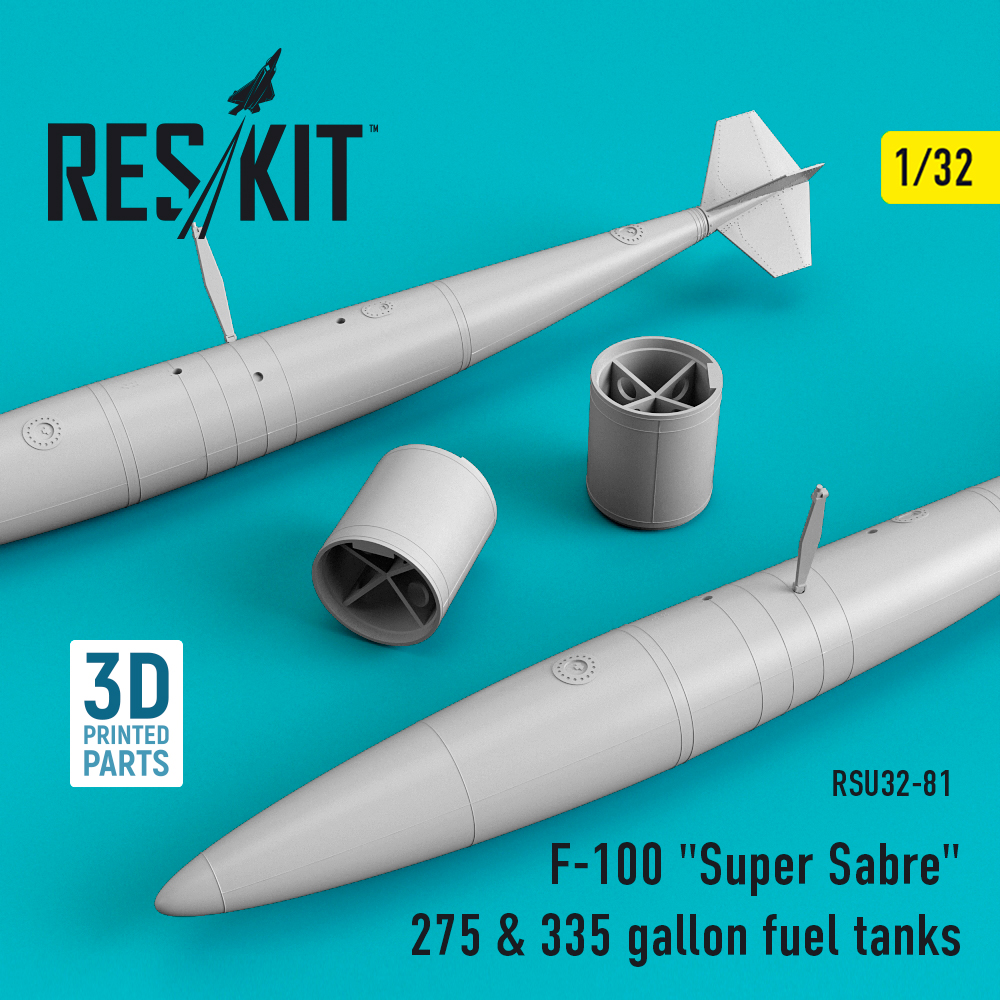 1/32 F-100 'Super Sabre' 275&335 gallon fuel tanks