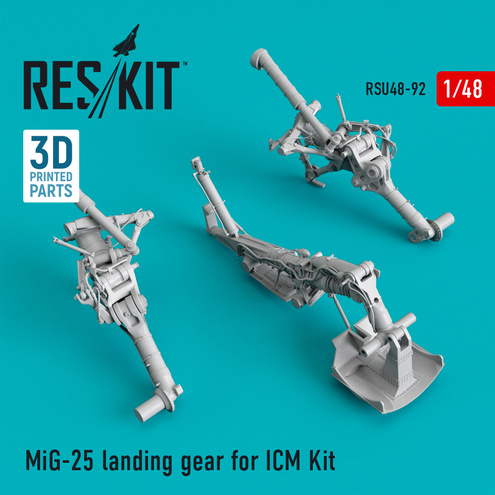 1/48 MiG-25 landing gear for ICM Kit 