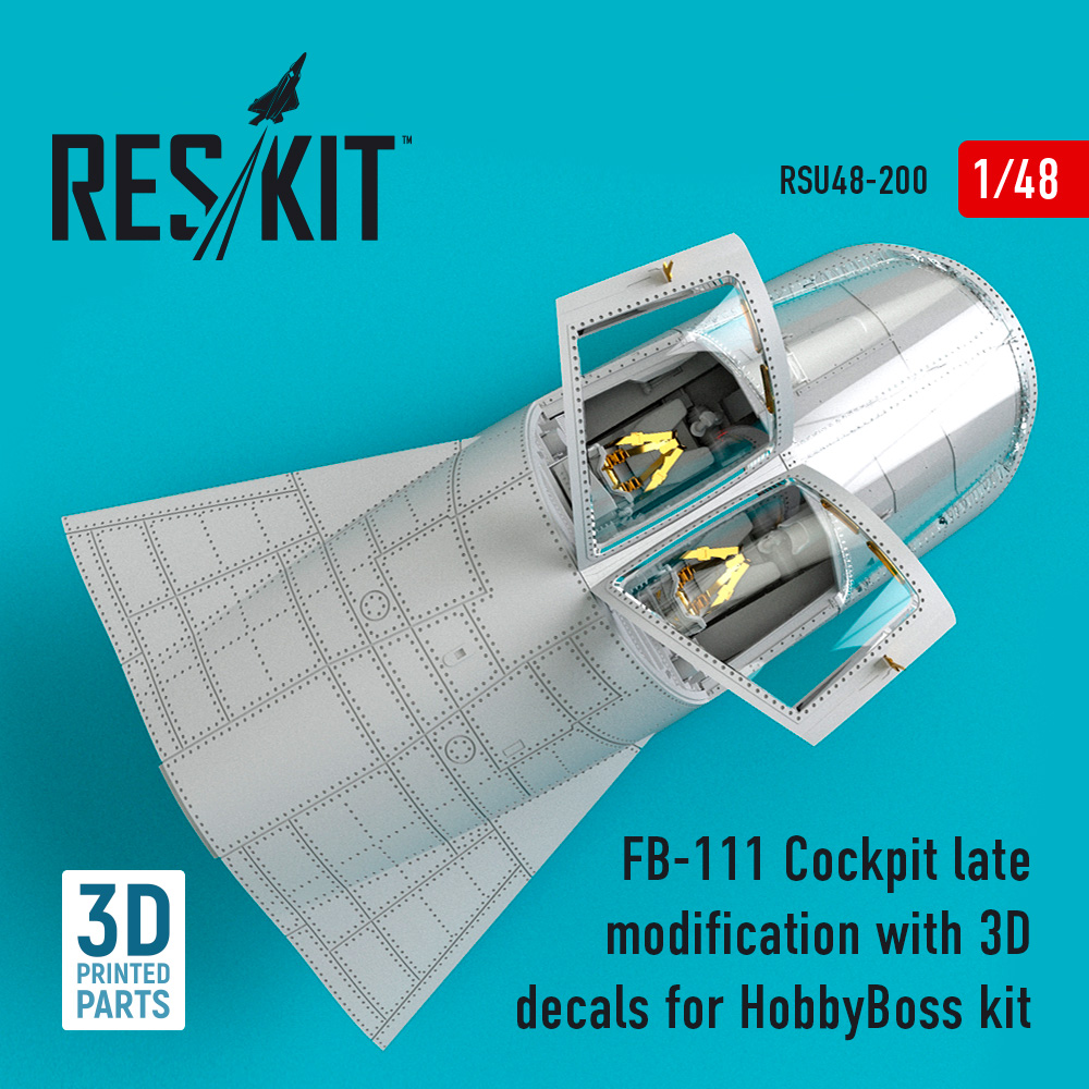 1/48 FB-111 Cockpit late modification w/ 3D decals