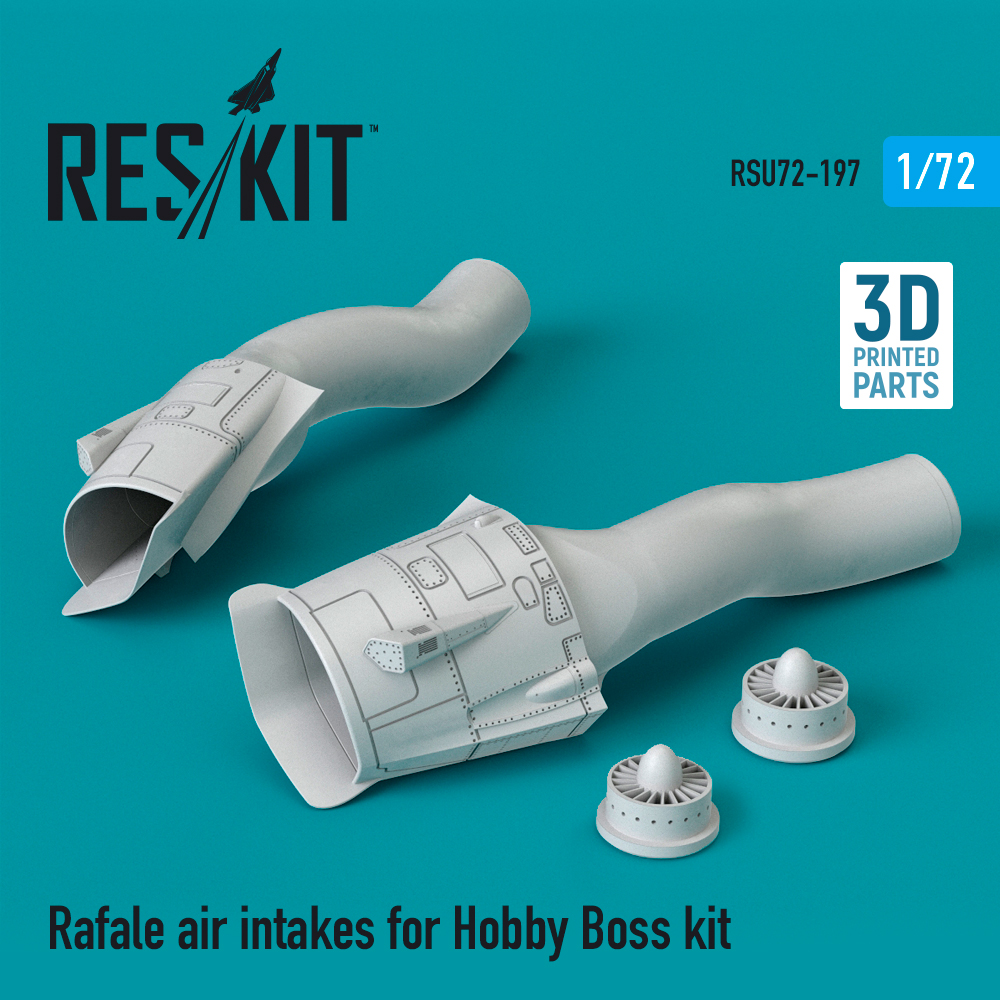 1/72 Rafale air intakes (HOBBYB) 3D-Print