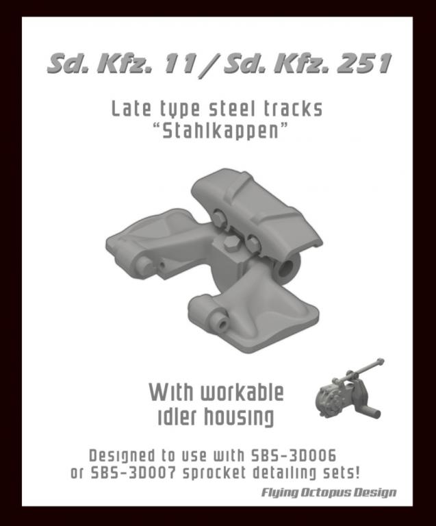 1/35 SdKfz.11/SdKfz.251 late st.tracks Stahlkappen