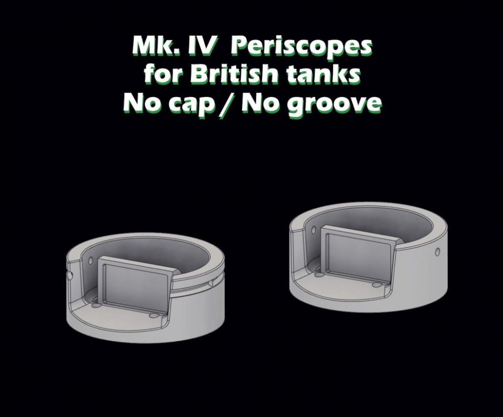 1/35 Mk.IV Periscopes for British tanks (3D)
