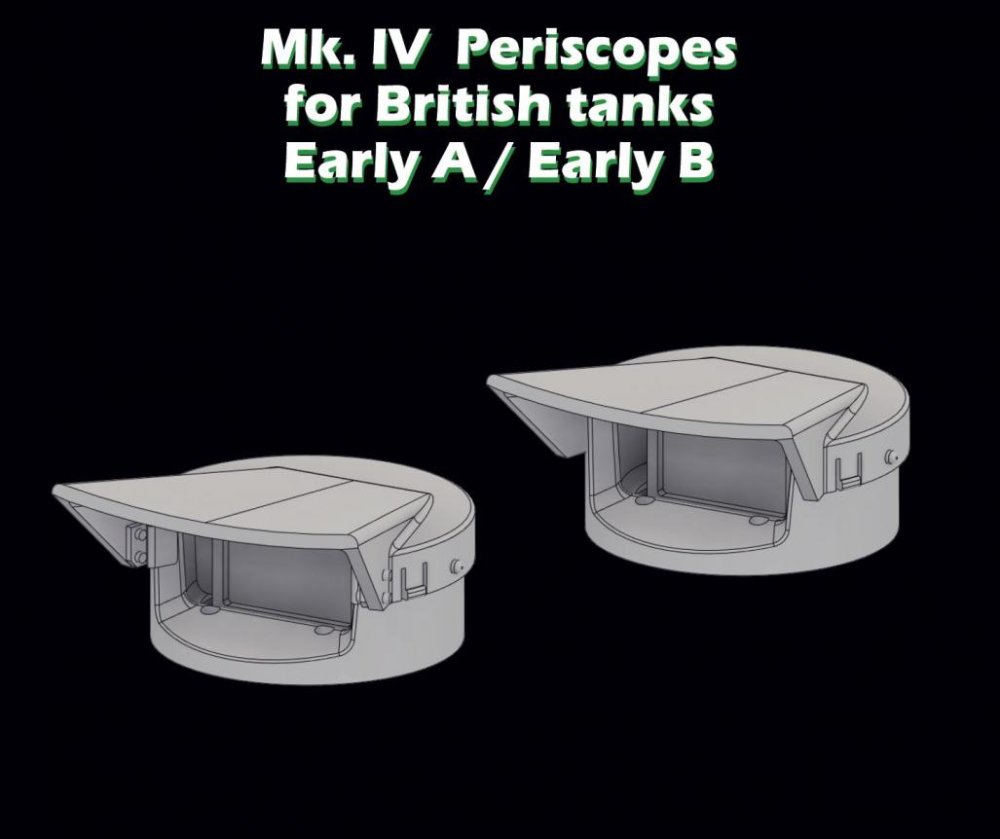 1/35 Mk.IV Periscopes for British tanks Early A/B