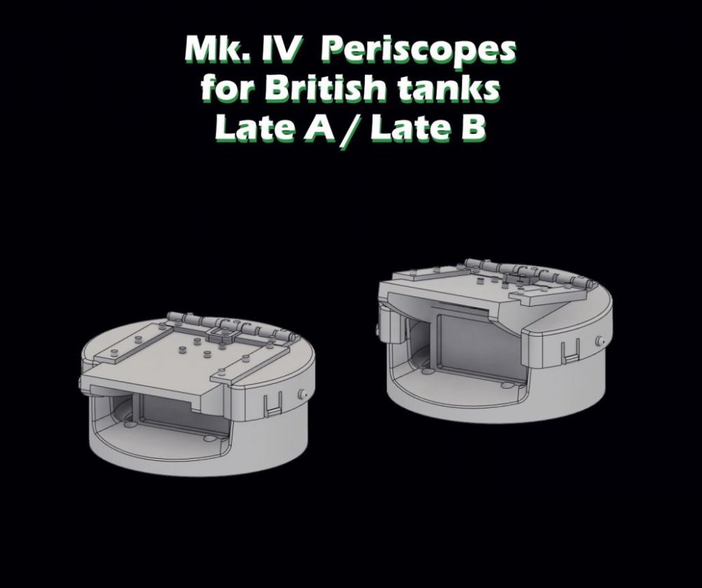 1/35 Mk.IV Periscopes for British tanks Late A/B