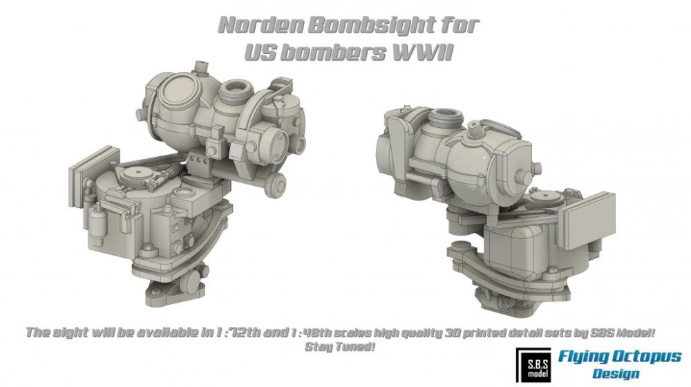1/72 Norden Bombsight for US Bombers WWII (3 pcs.)