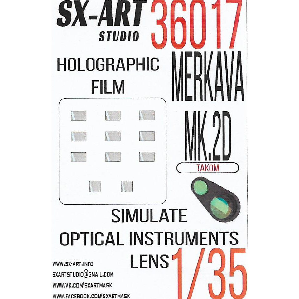 1/35 Holographic film MERKAVA MK.2D (TAKOM) 