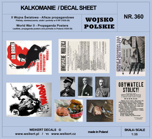 1/35 Propaganda Posters WWII Poland 1935-39