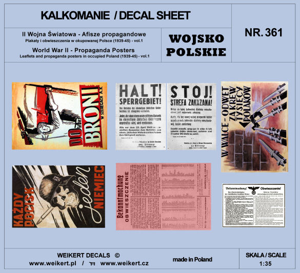1/35 Propaganda Posters WWII Poland 1939-45 Pt.1
