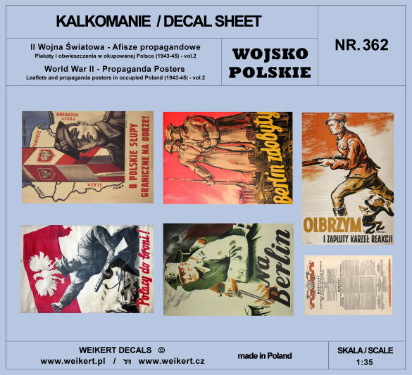 1/35 Propaganda Posters WWII Poland 1939-45 Pt.2