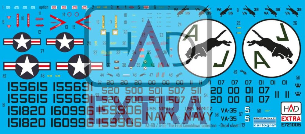 MODELIMEX Online Shop | 1/72 Decal KA-6D/A-6E Intruder w/ helmet&sewing ...