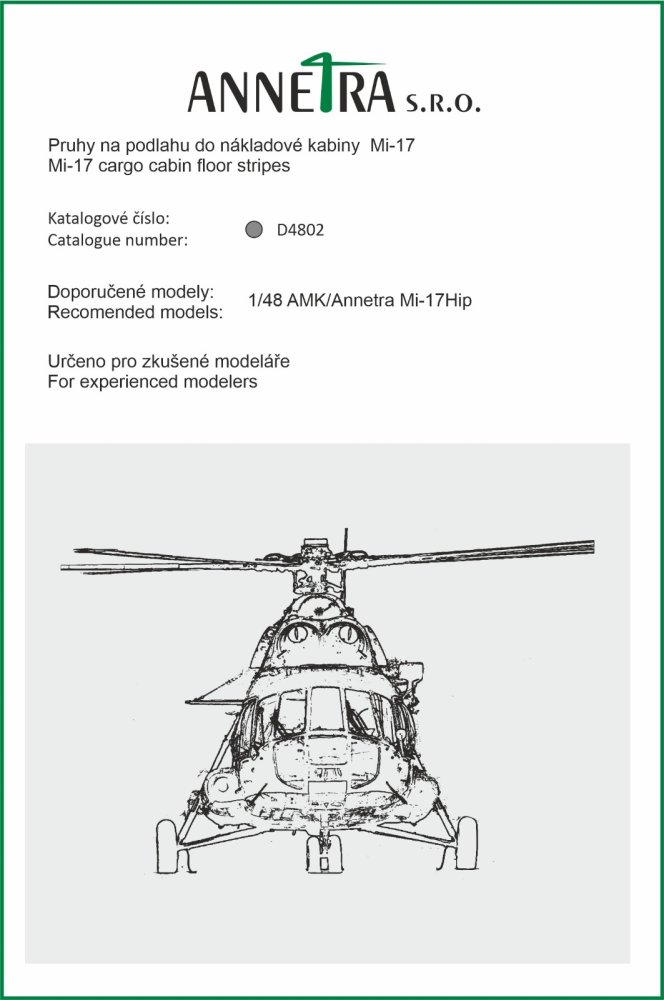 1/48 Mi 17 - Cargo cabin floor stripes