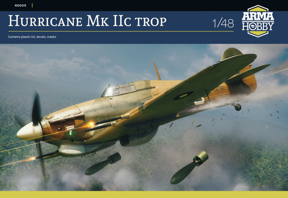 1/48 Hurricane Mk IIc Trop (3x camo)