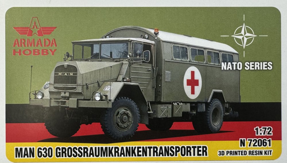 1/72 MAN 630 Grossraumkrankentransp. (3D resin )