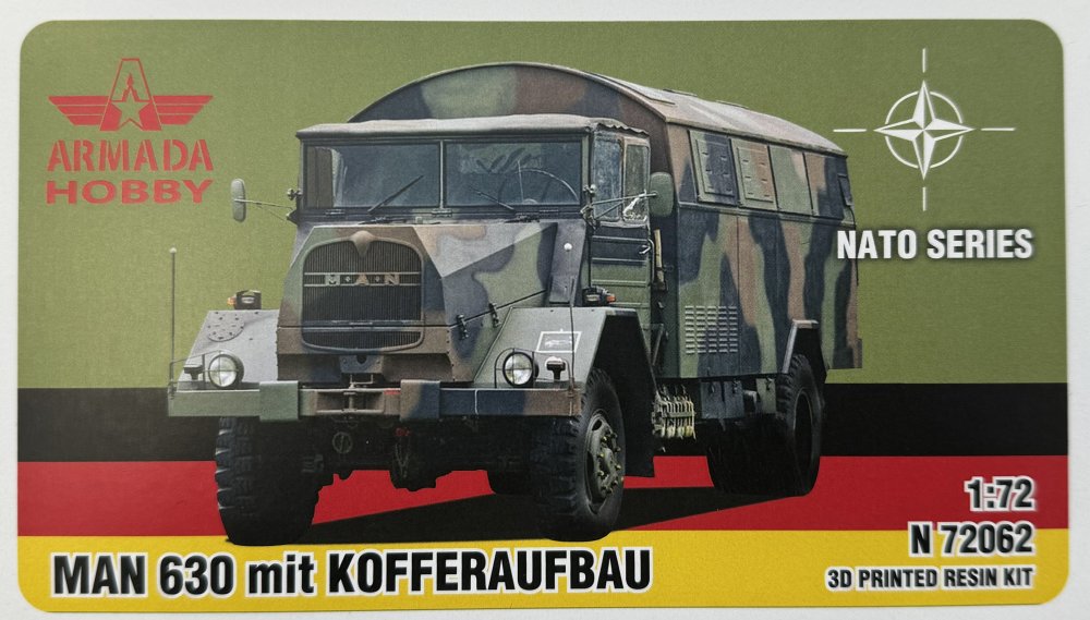 1/72 MAN 630 with Kofferaufbau (3D resin )