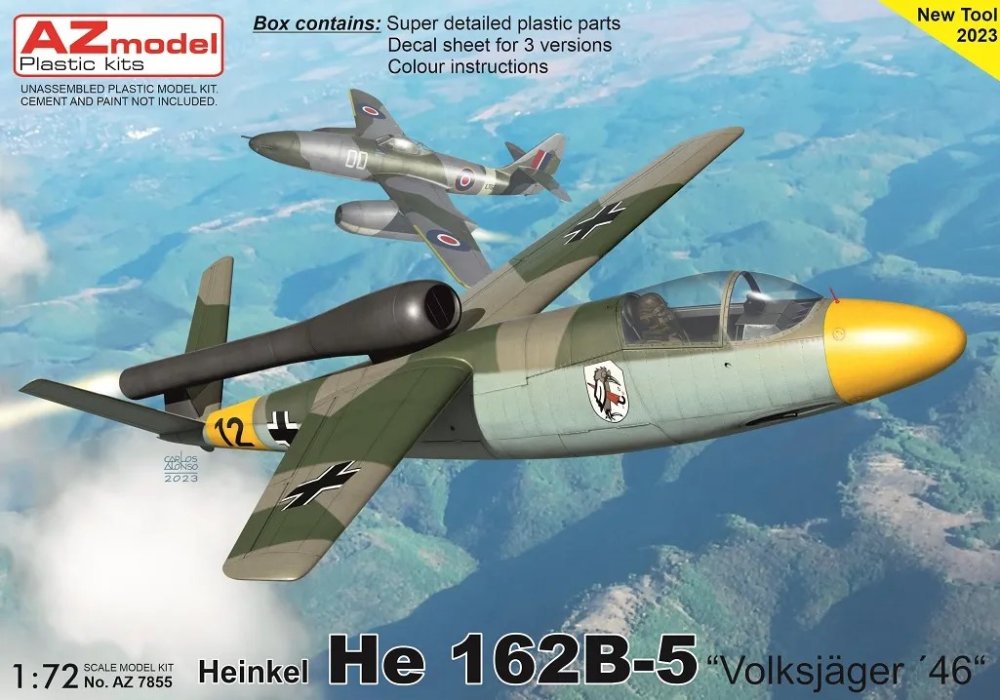 1/72 Heinkel He 162B-5 (3x camo)