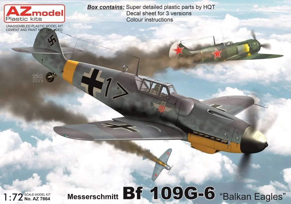1/72 Messers. Bf 109G-6 Balkan Eagles (3x camo)