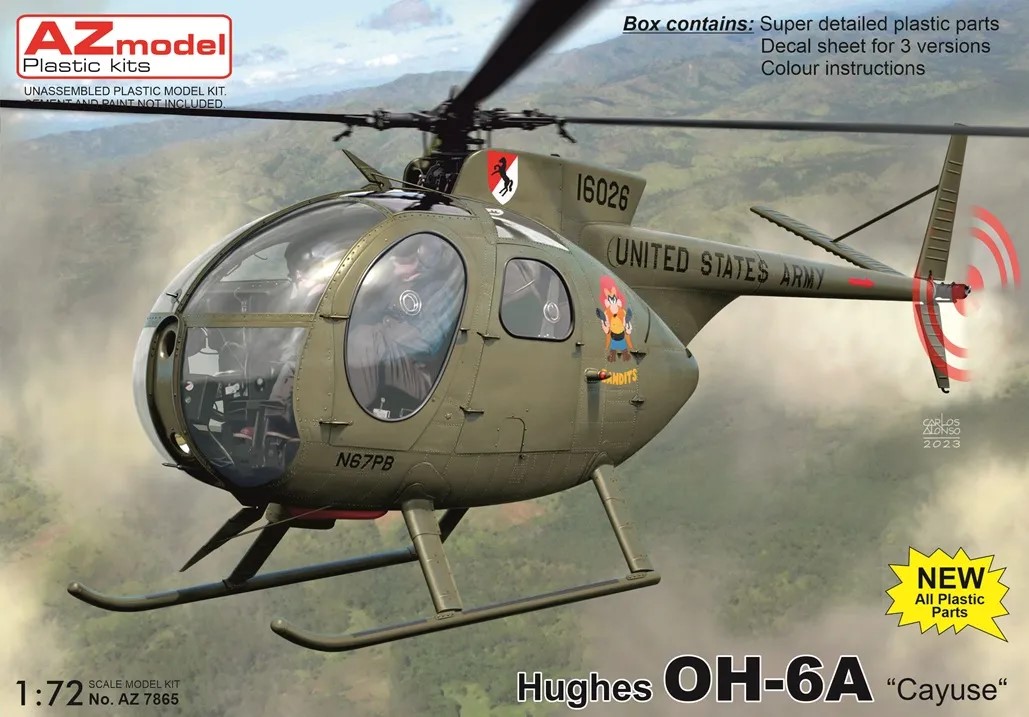 1/72 Hughes OH-6A 'Cayuse' (3x camo)