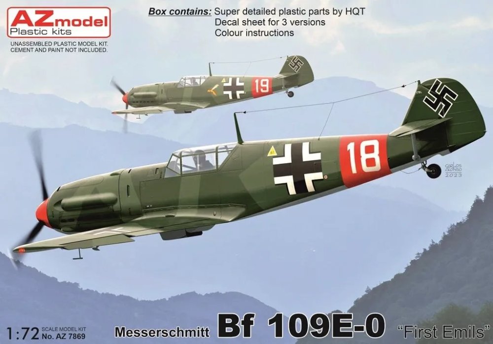 1/72 Bf 109E-0 'First Emils' (3x camo)