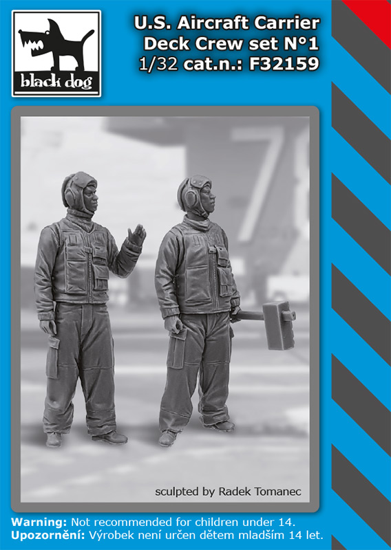 1/32 US aircraft carrier deck crew set (2 fig.)