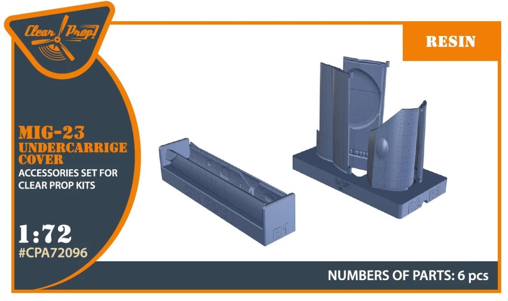 1/72 MiG-23 undercarriage covers (CL.PROP)