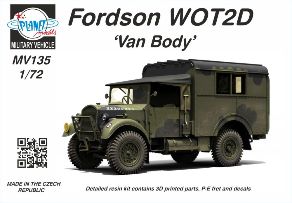 1/72 Fordson WOT2D 'Van Body'