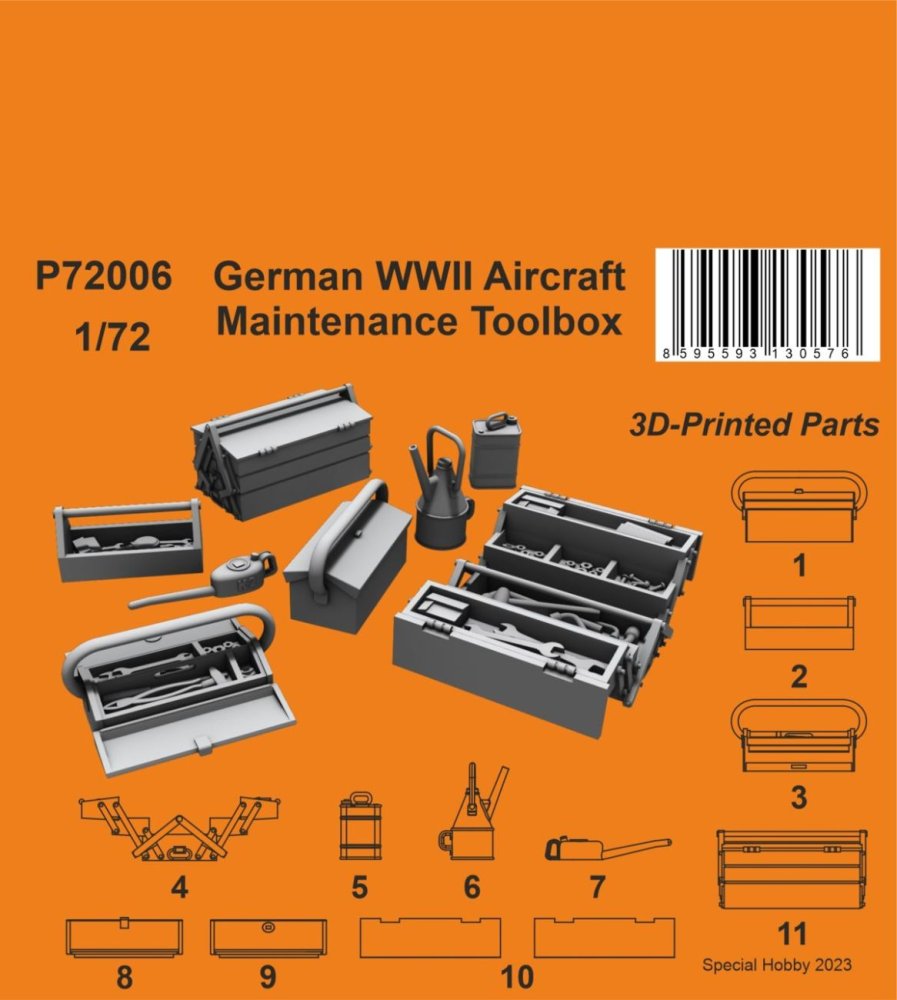 1/72 German WWII Aircraft Maintenance Toolbox