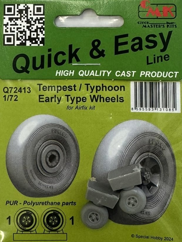 1/72 Tempest / Typhoon Early Type Wheels (AIRF)