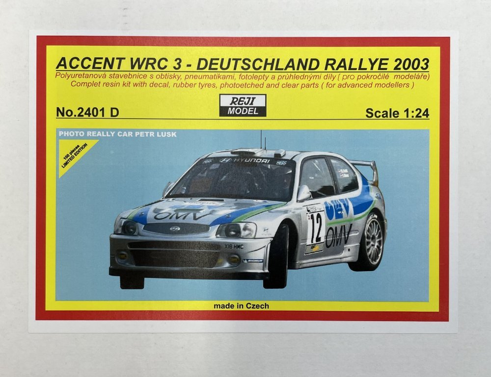 1/24 Hyundai Accent WRC 3 Deuts.Rallye 2003, No.12