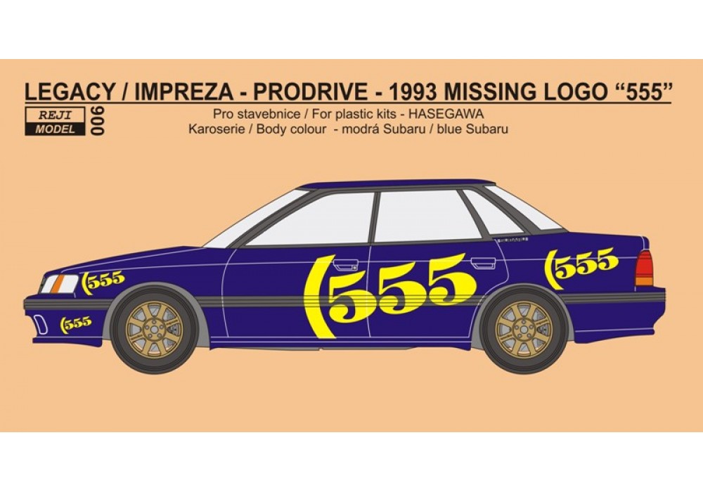 1/24 Subaru Legacy/Impreza -  '555' logos