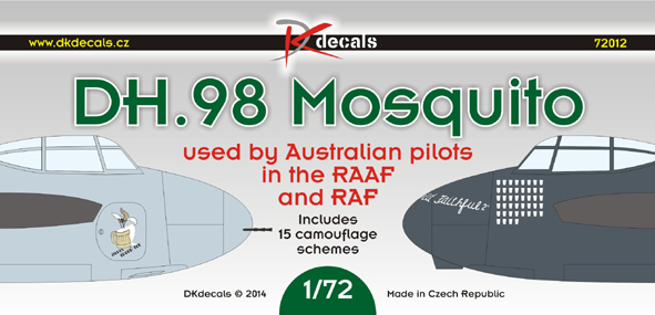 1/72 DH.98 Mosquito in RAAF & RAF (15x camo)