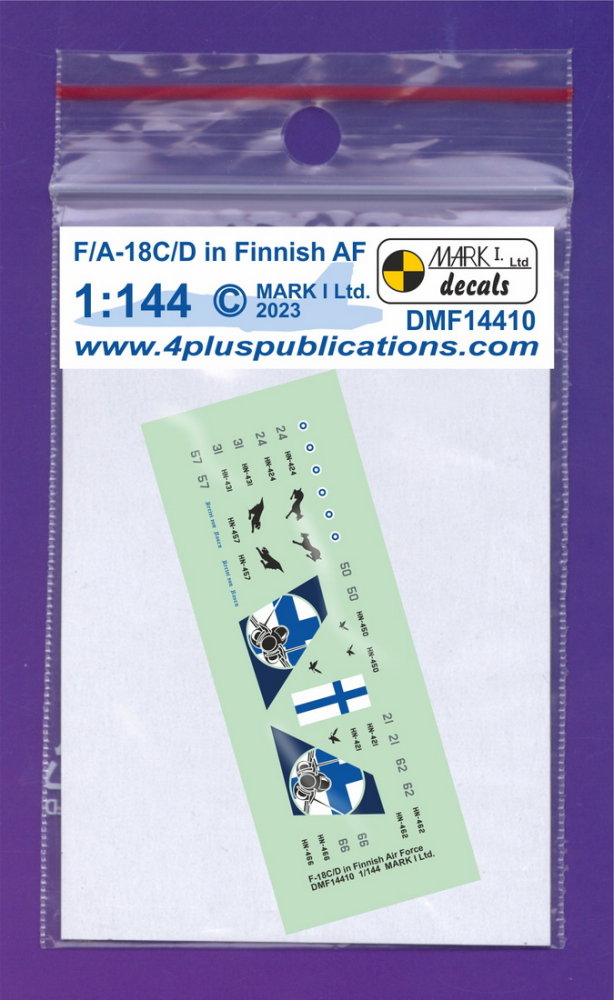 1/144 Decals F/A-18C/D in Finnish AF