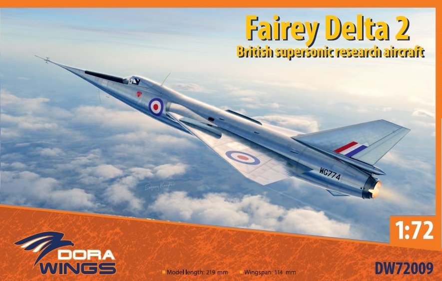 1/72 Fairey Delta 2 Britisih Supersonic Aircraft
