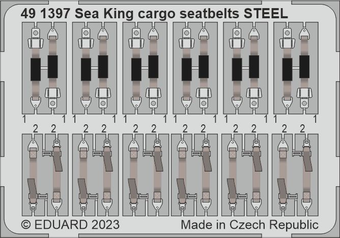 SET Sea King HU.5 cargo seatbelts STEEL (AIRF)