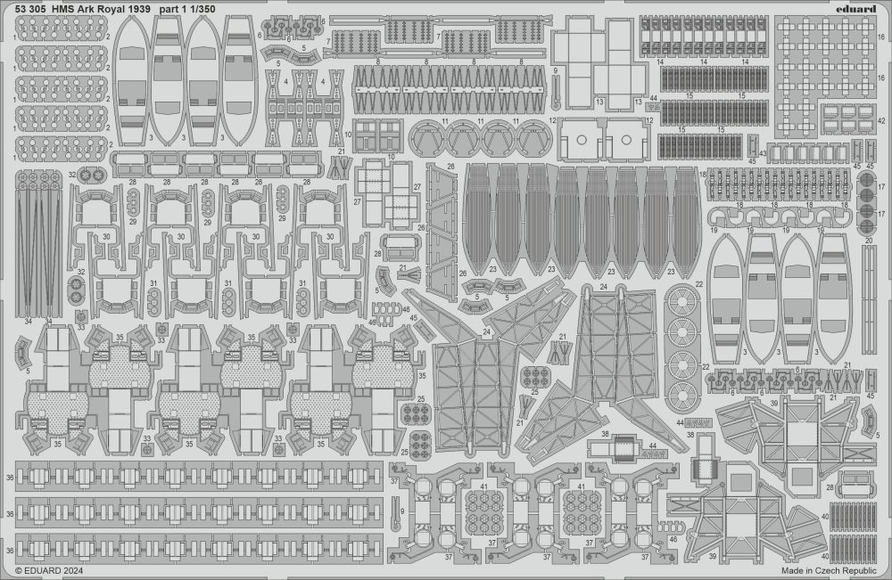 SET 1/350 HMS Ark Royal 1939 part 1 (I LOVE KIT)