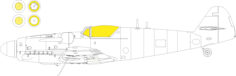 Mask 1/72 S-199 bubble canopy (EDU)