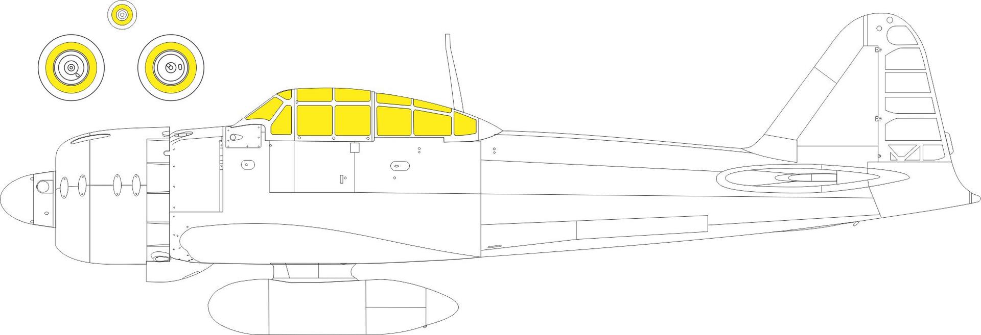 Mask 1/48 A6M3 Zero Type 32 Weekend (EDU)