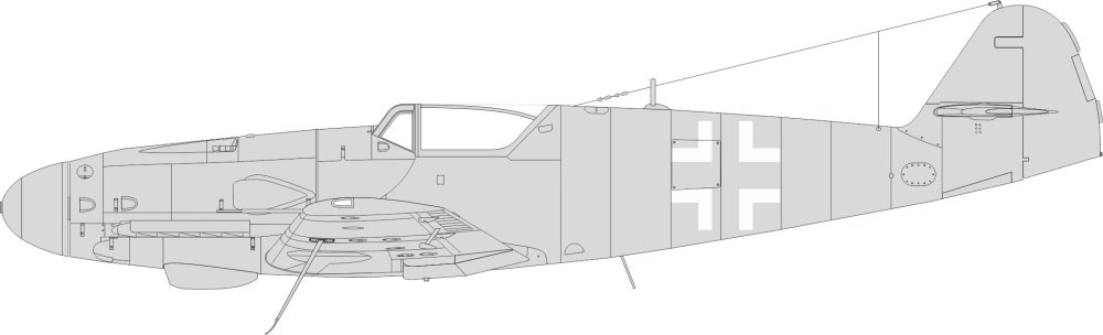 Mask 1/48 Bf 109K national insignia (EDU)