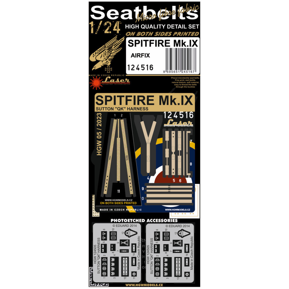 1/24 Seatbelts Spitfire Mk.IX Sutton QK Harness