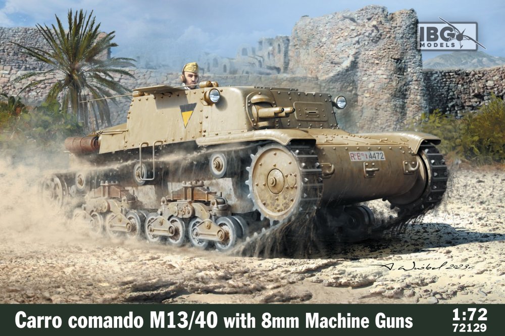 1/72 M14/41 Carro Commando with 2,8mm gun