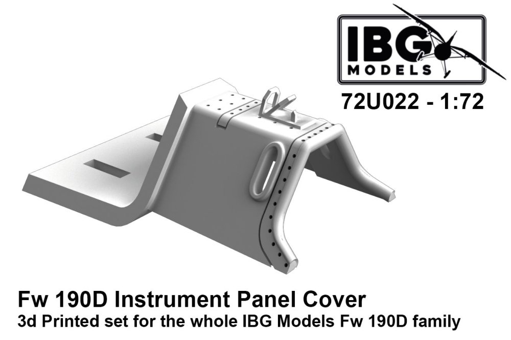 1/72 Instrument Panel Cover for Fw 190D (3D-Print)