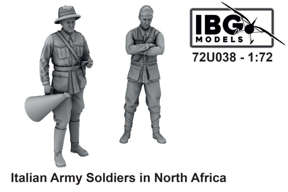 1/72 Italian Army Soldiers in North Africa (2 fig)