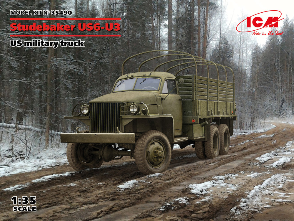 1/35 Studebaker US6-U3 US Military Truck (4x camo)