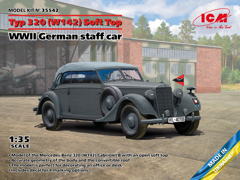 1/35 Typ 320 (W142) Soft Top, German Staff Car