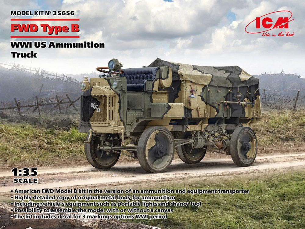 1/35 FWD Type B, US Ammunition Truck WWI (3x camo)