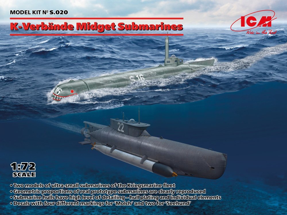 1/72 K-Verbände Midget Submarines (2 pcs.)