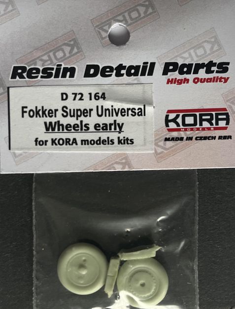 1/72 Wheels for Fokker Super Universal - early